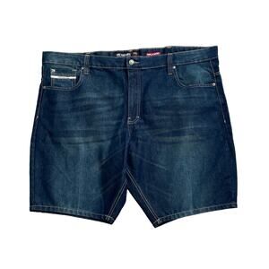 ECKO UNLTD Mens Size 46 Dark Wash Relaxed Fit Denim Blue Jean Shorts